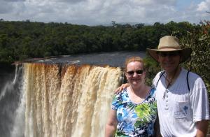 Michael and Jeannie Cole at Kaieteur Falls