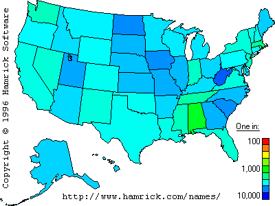 BORDEN demographics map