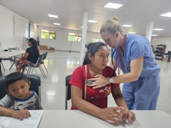 Lauren in clinic