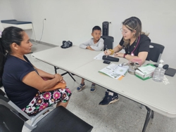 Dr Mary in clinic